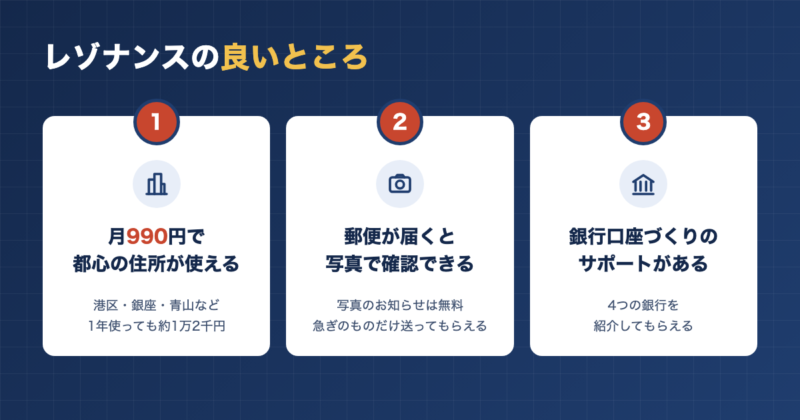 レゾナンスの良いところ3つ